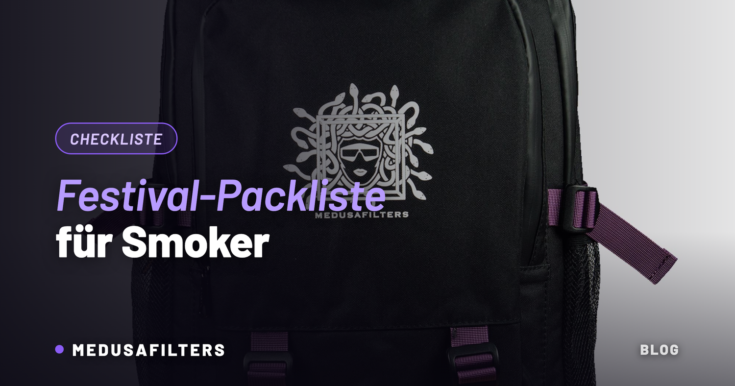 Festival-Packliste für Smoker – geruchsdichter Rucksack und Session-Setup von Medusafilters
