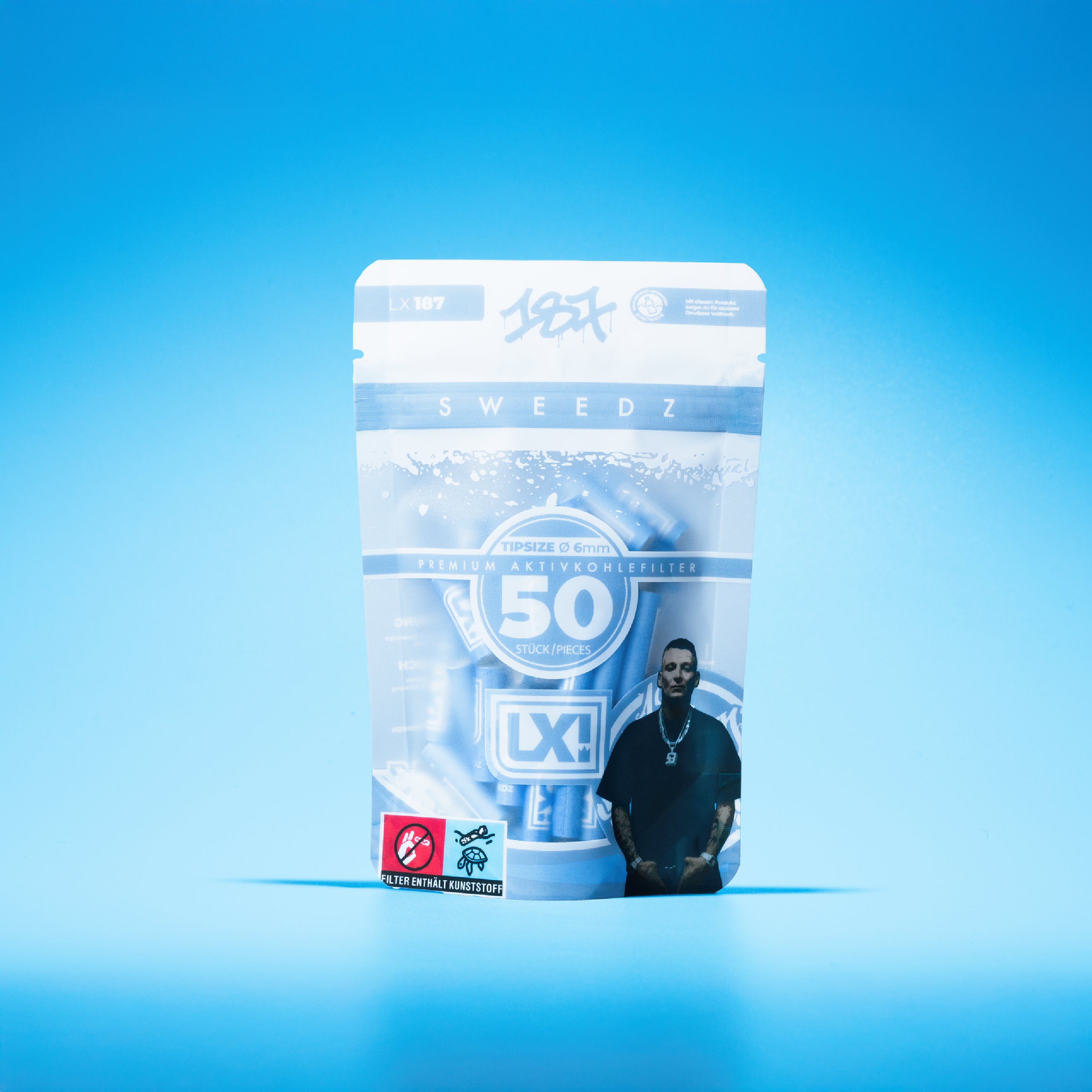 LX – 187 Sweedz Aktivkohlefilter 6mm (50 Stück)