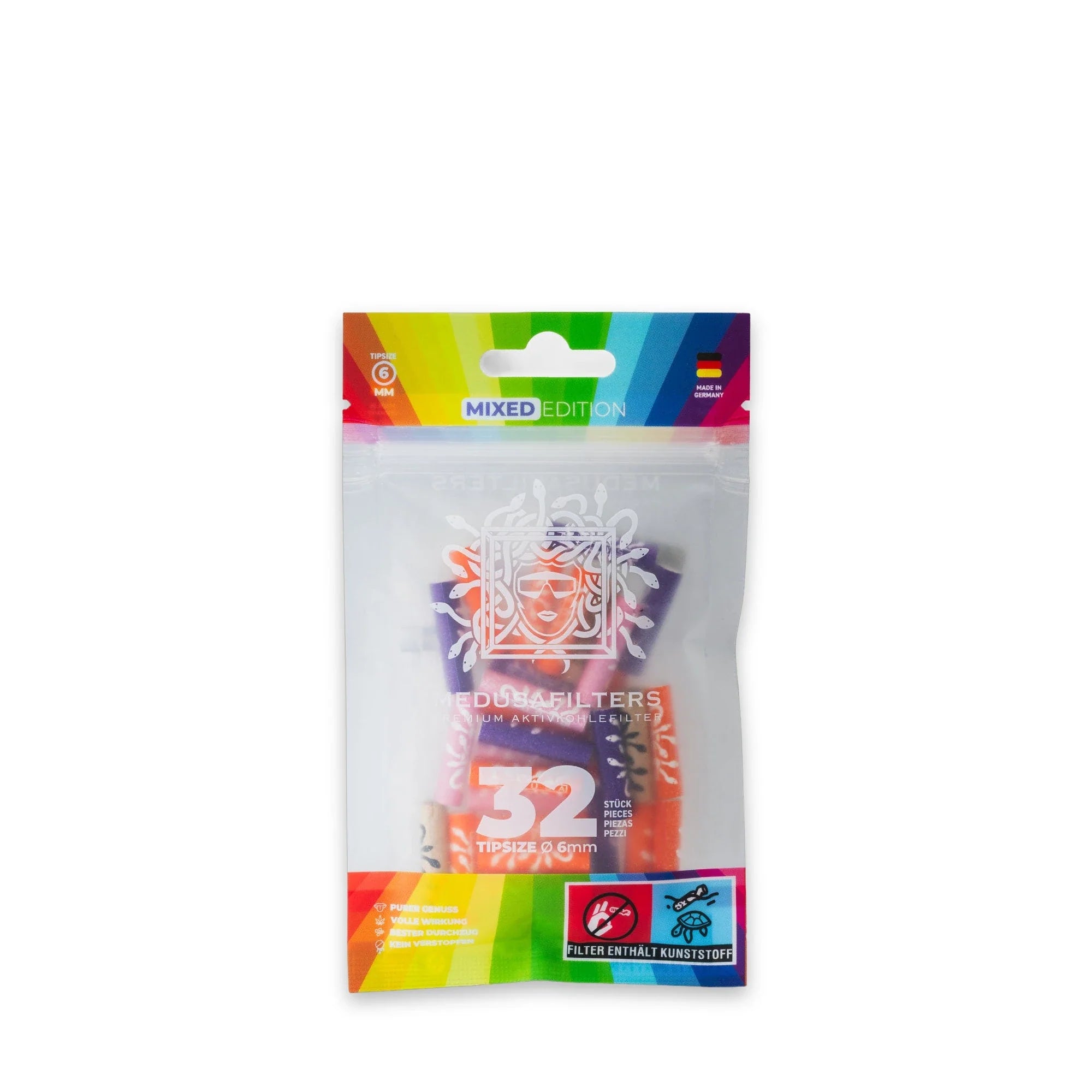 Medusafilters 32er Packung Aktivkohlefilter 6 mm Mixed Edition