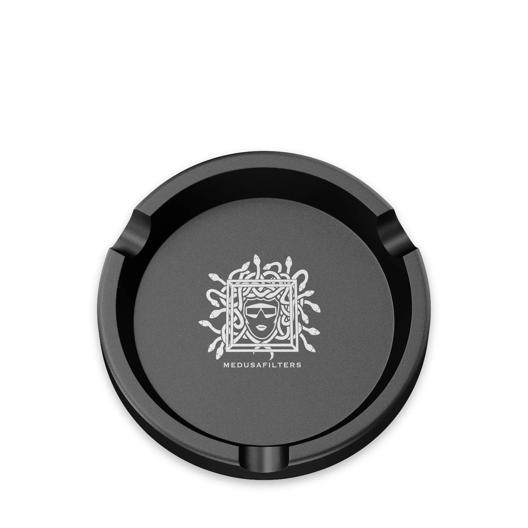 Medusafilters Aschenbecher Premium Black – Aluminium-Sturmaschenbecher