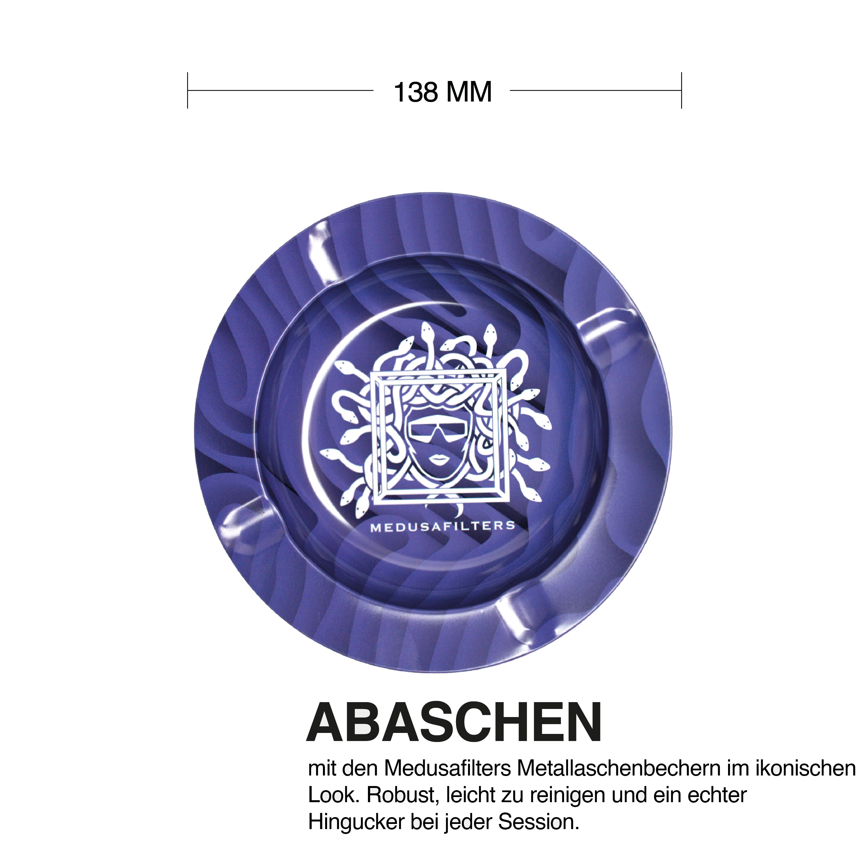 Medusafilters Aschenbecher Violet – Maße und Details