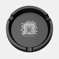 Premium Aschenbecher aus Metall BLACK Vorderseite