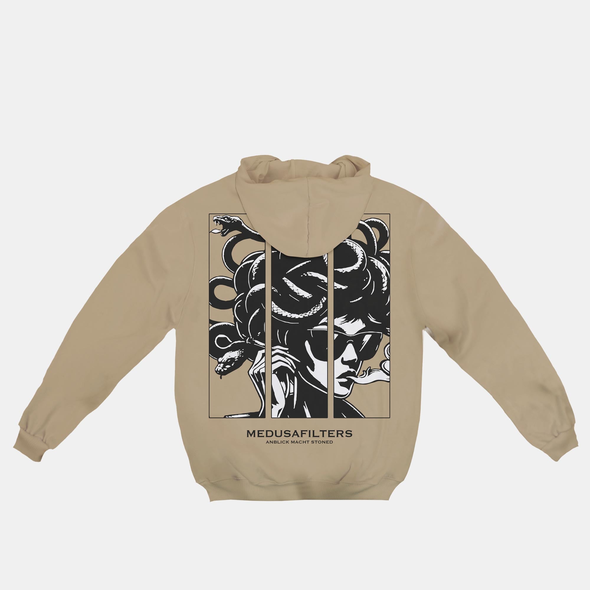 Medusafilters® Hoodie mit Backprint - BEIGE