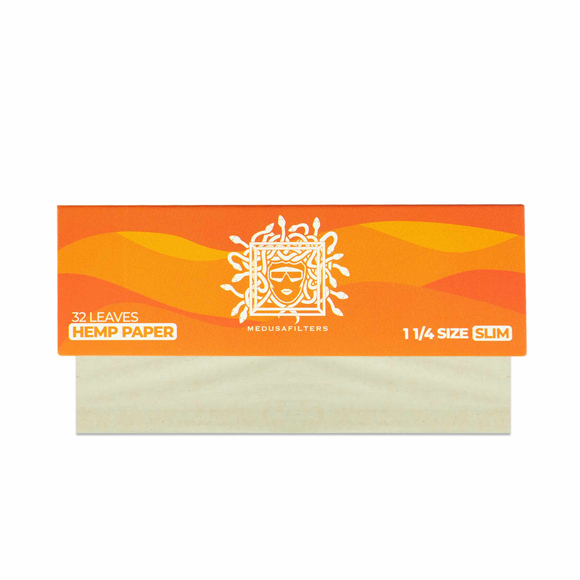 Medusafilters 1 1/4 Size Slim Orange Sunset Cigarette Papers Zigarettenpapier Longpapers Hemp Hemppapers