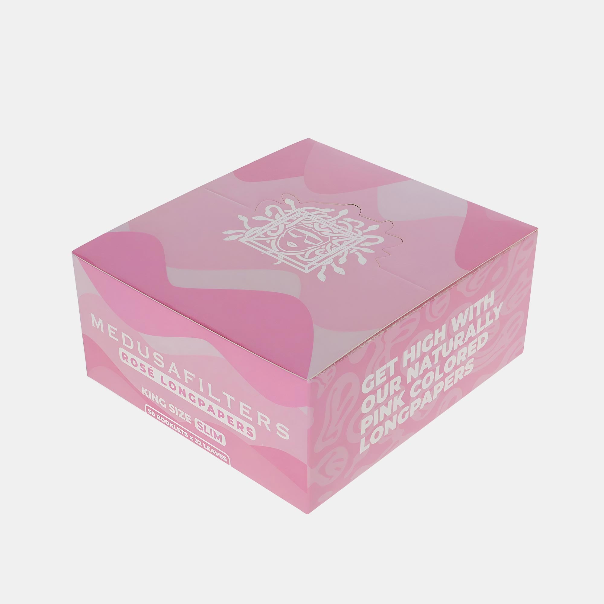 Medusafilters 50 x 32 x Longpapers King Size Slim ROSĂ / PINK - Display geschlossen