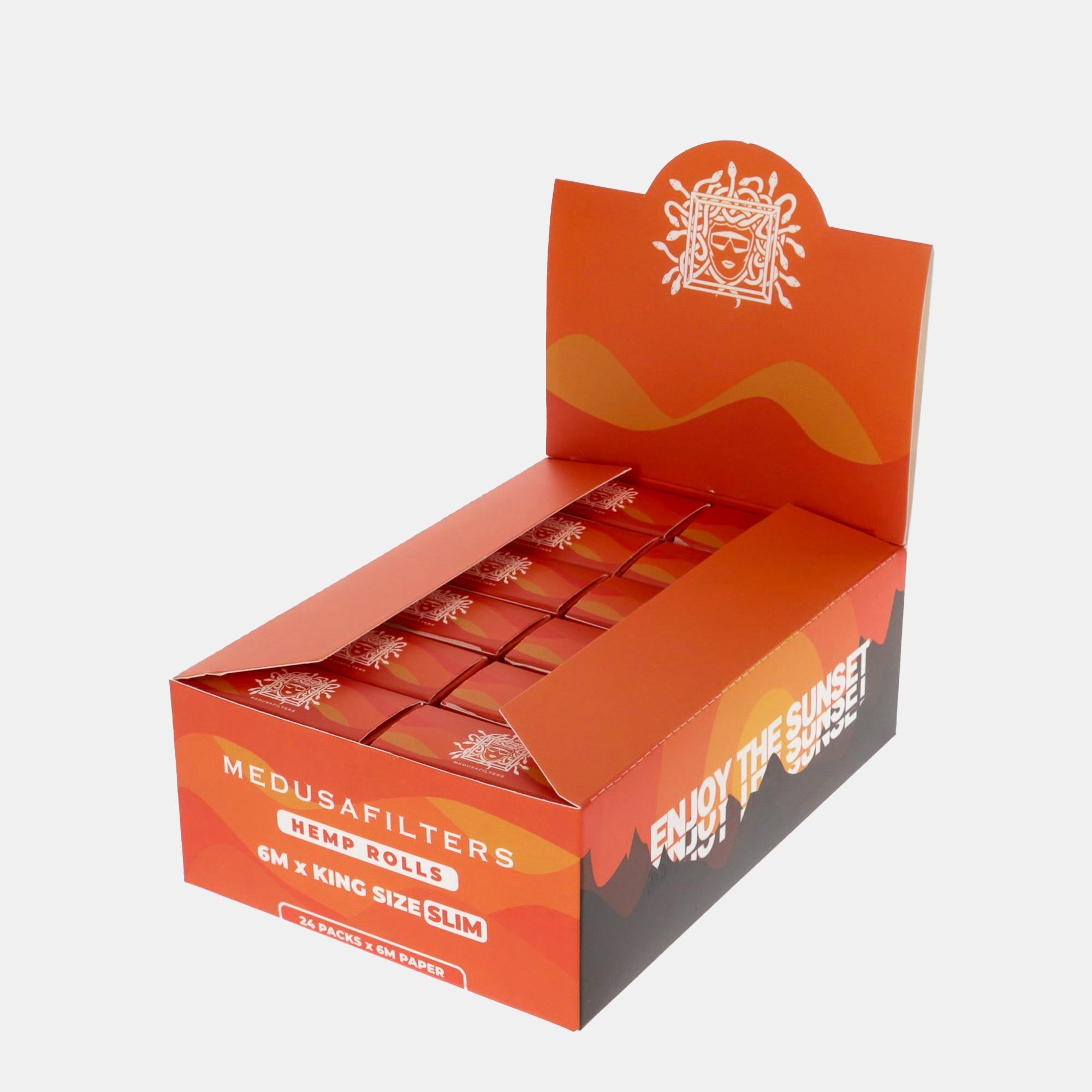 Medusafilters 5 m Endless Rolls King Size Slim HEMP / Hanf - Display geöffnet