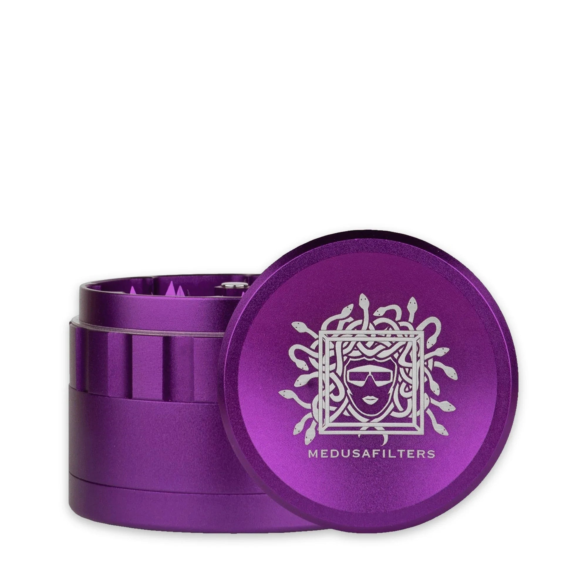 Medusafilters Spike Grinder Violet – 4-teiliger Aluminium-Grinder