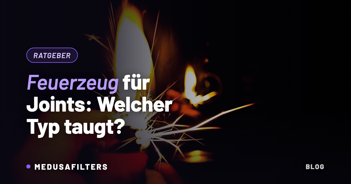 Feuerzeug für Joints: Reibrad-Feuerzeug zündet mit Funkenflug im Dunkeln