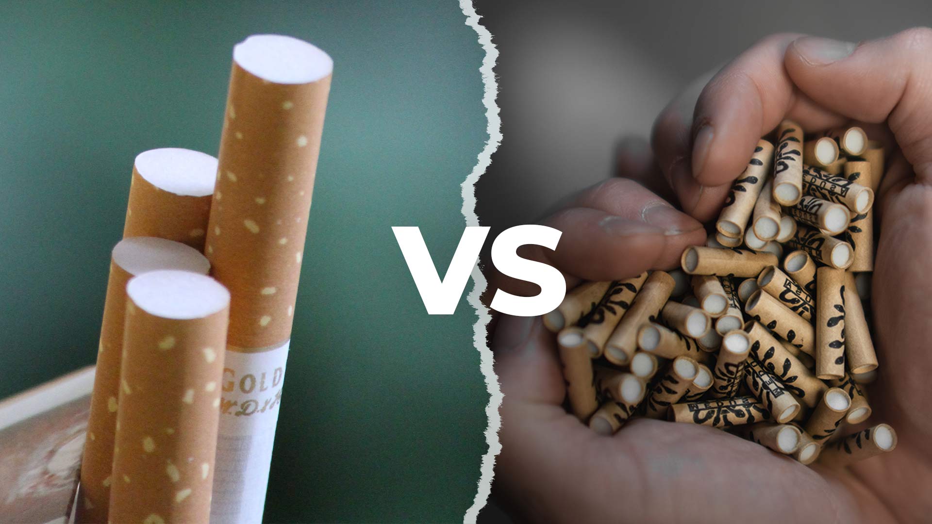 Klassische Zigarettenfilter vs Aktivkohlefilter