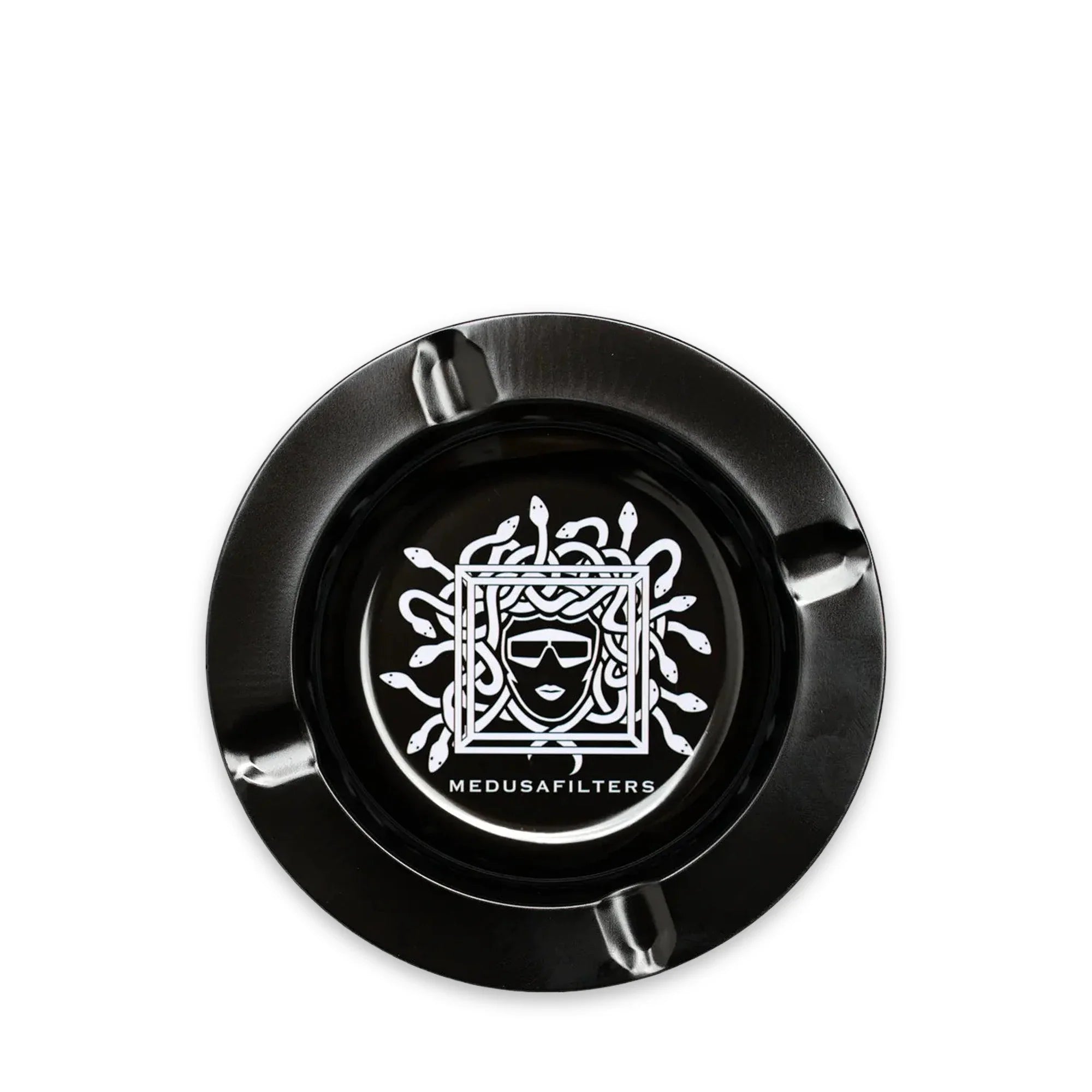 Medusafilters Aschenbecher Black – Sturmaschenbecher mit Deckel