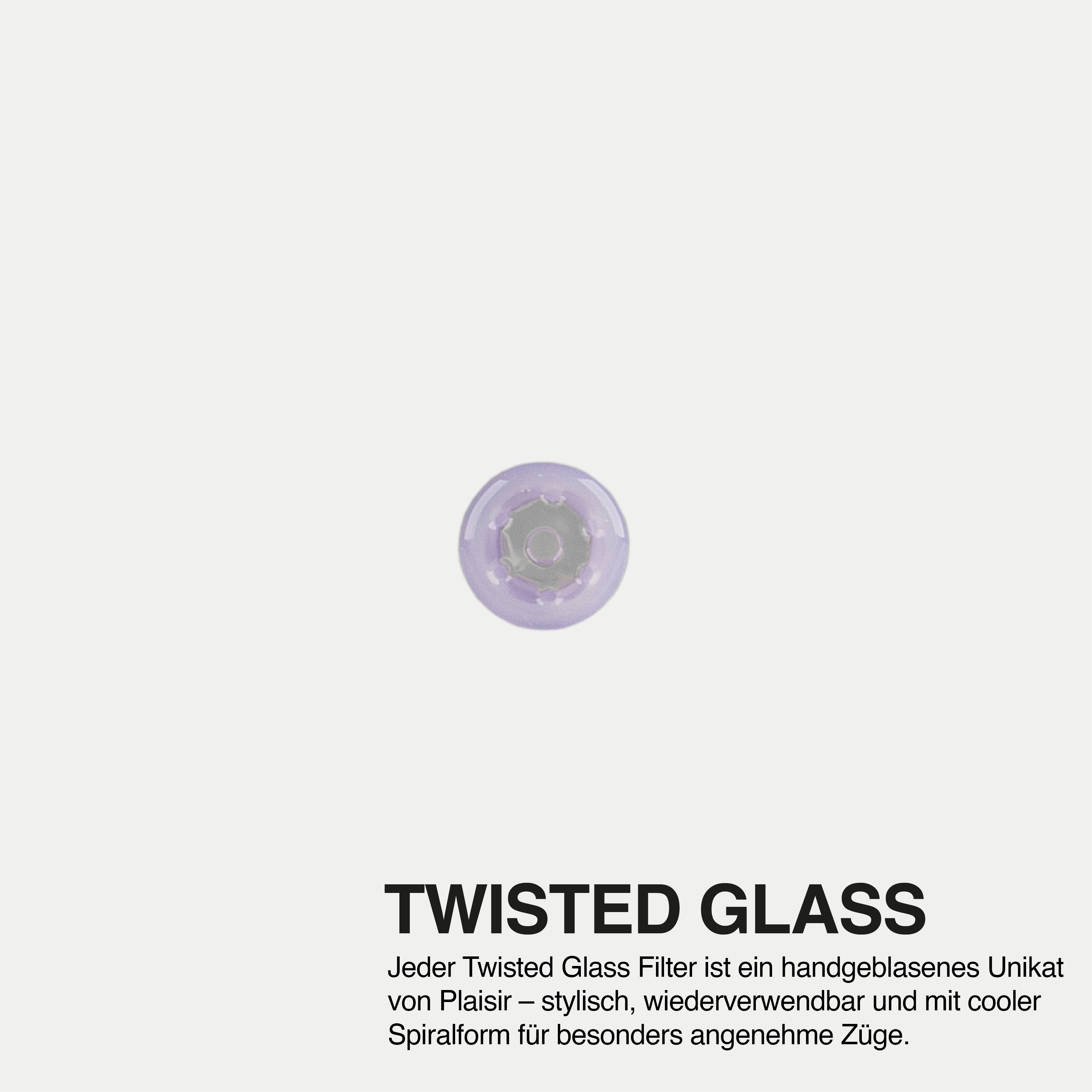 Twisted Glasfilter VIOLET by PLAISIR