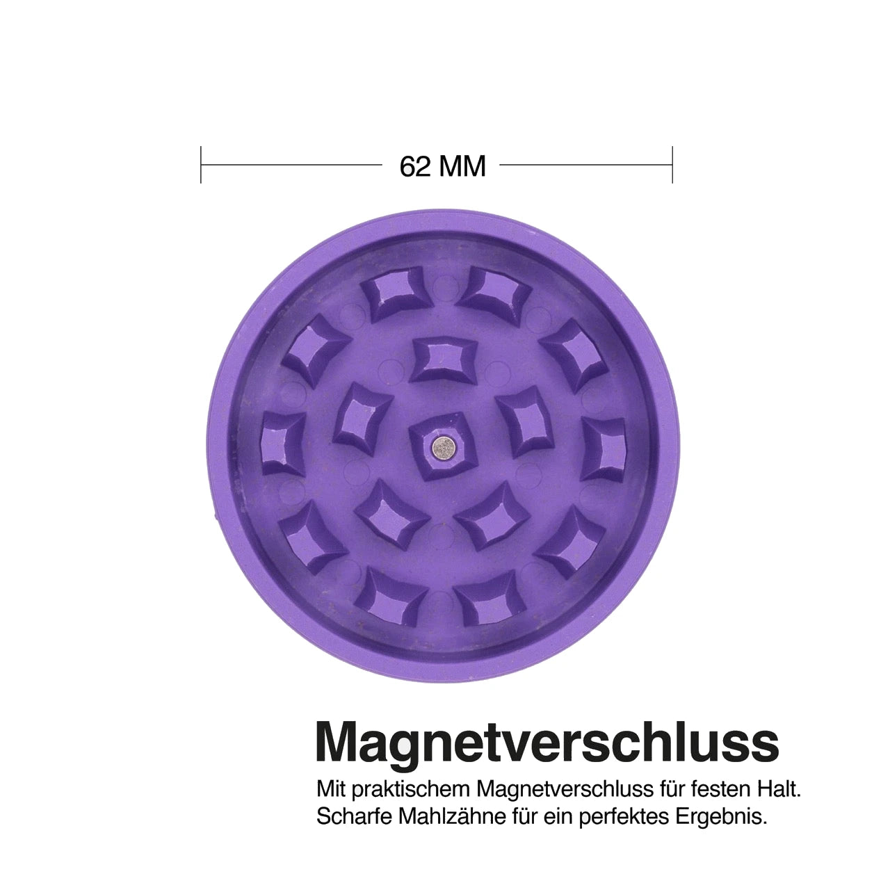 Medusafilters Bio-Hemp Grinder Violet – Magnetverschluss