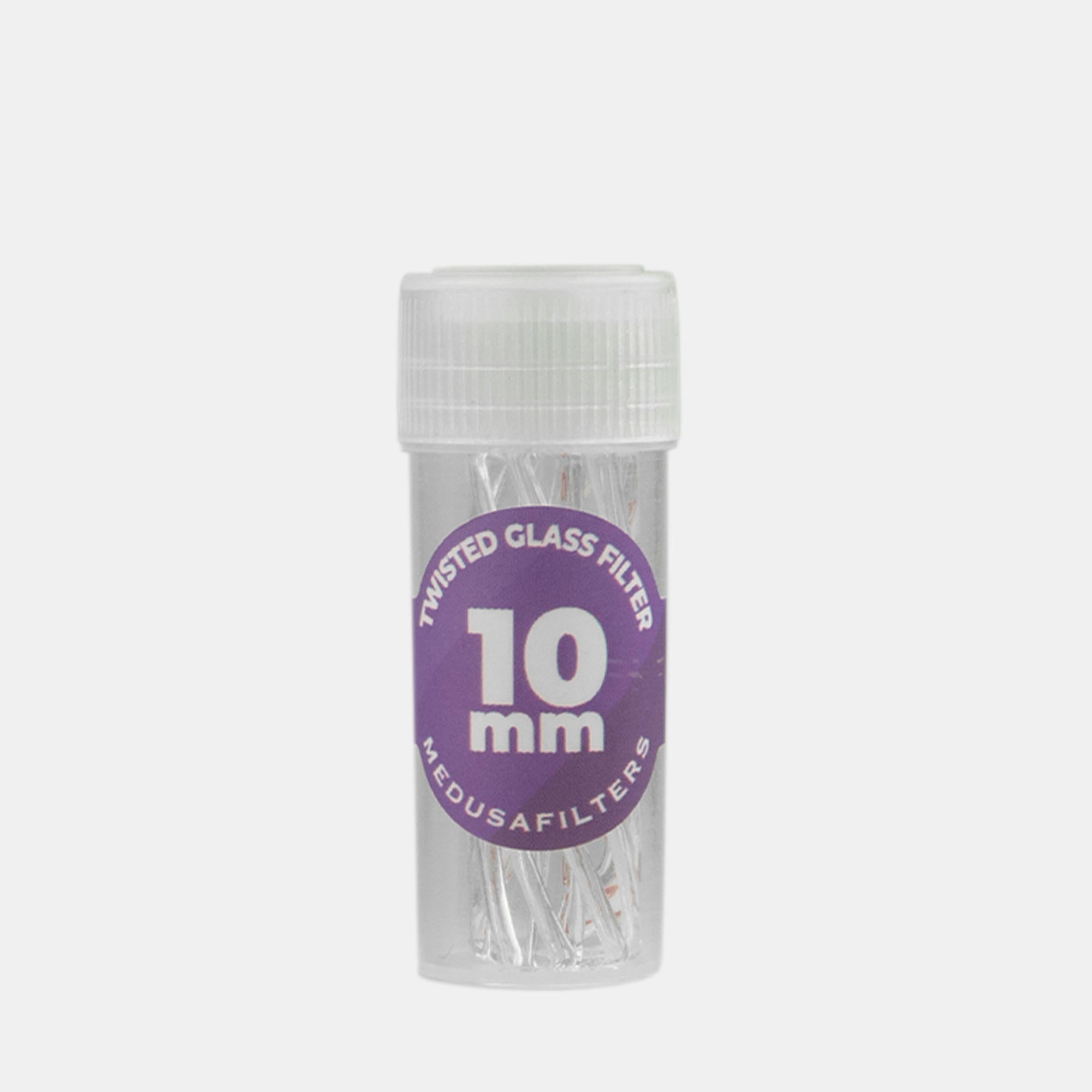 Twisted Glass Filter / Glasfilter Durchmesser 10 mm Verpackung