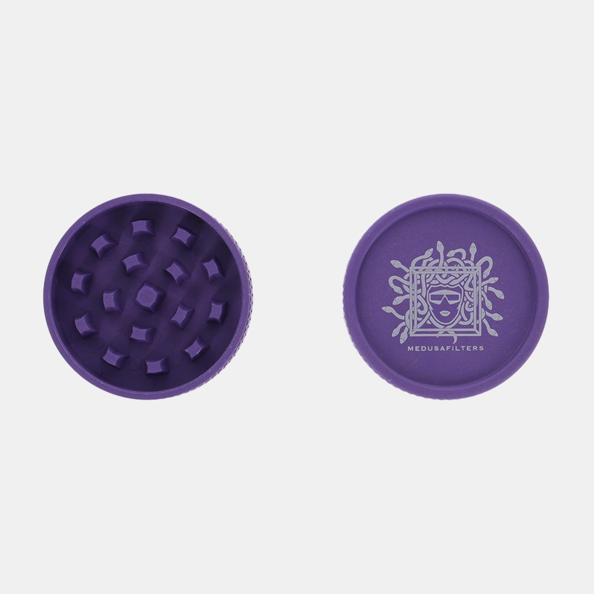 Medusafilters Bio Hemp Grinder aus Bio Plastik VIOLET Edition Set