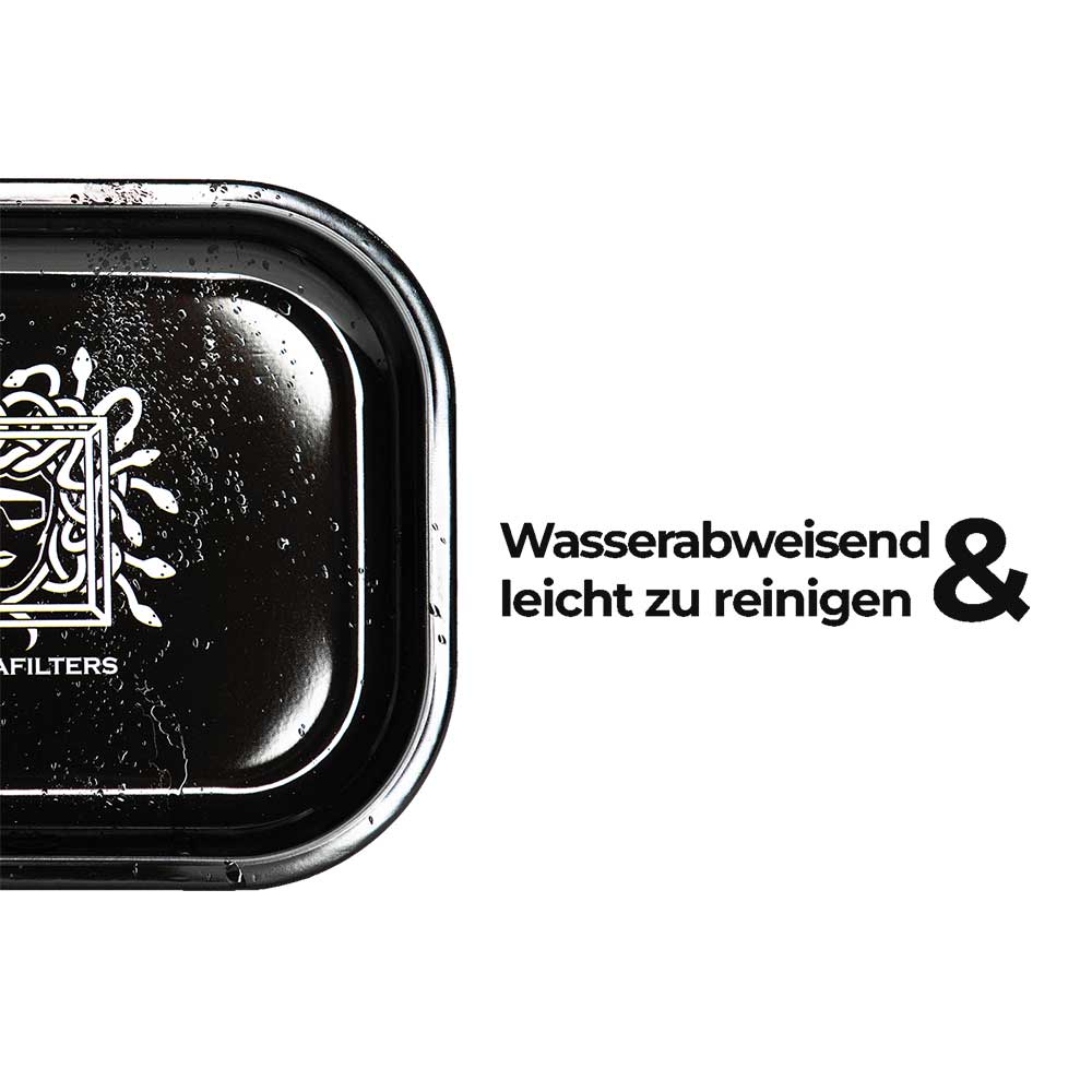 Rolling Tray aus Metall wasseranweisend und leicht zu reinigen