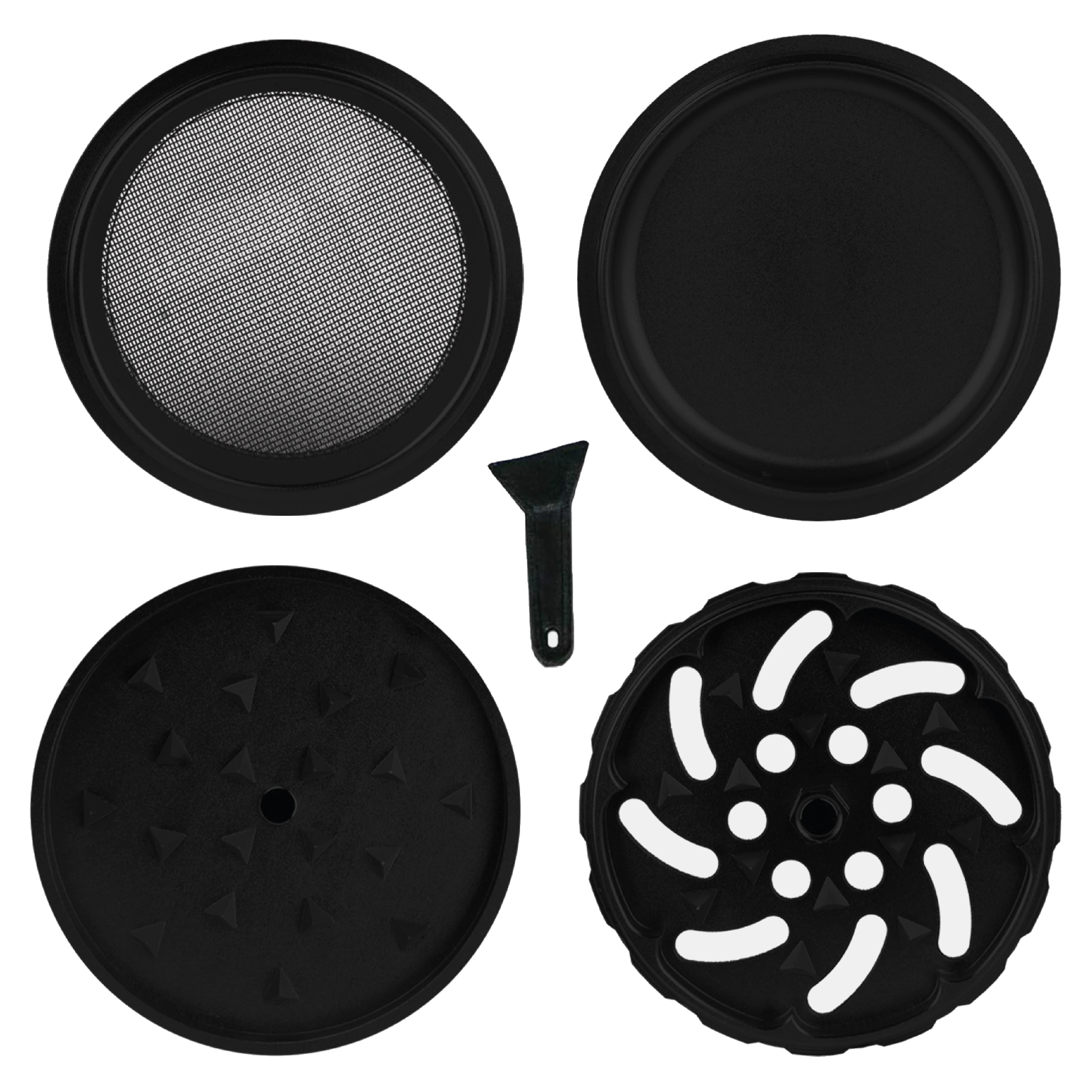 Medusafilters Spike Grinder Black – Einzelteile