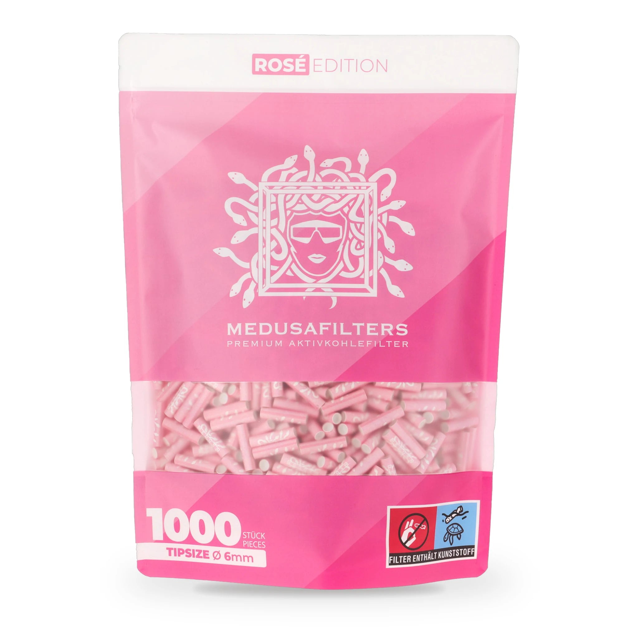 Medusafilters Aktivkohlefilter 6mm 1000er Rose