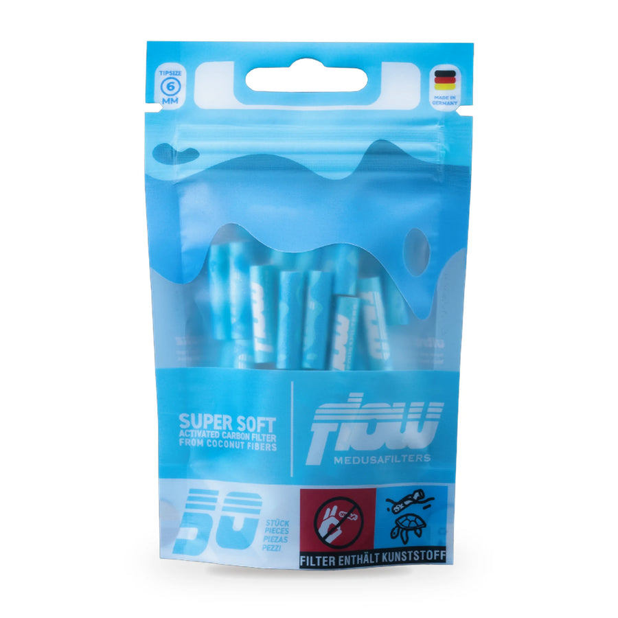 FLOW by Medusafilters Aktivkohlefilter 6 mm, 50er-Packung im Beutel
