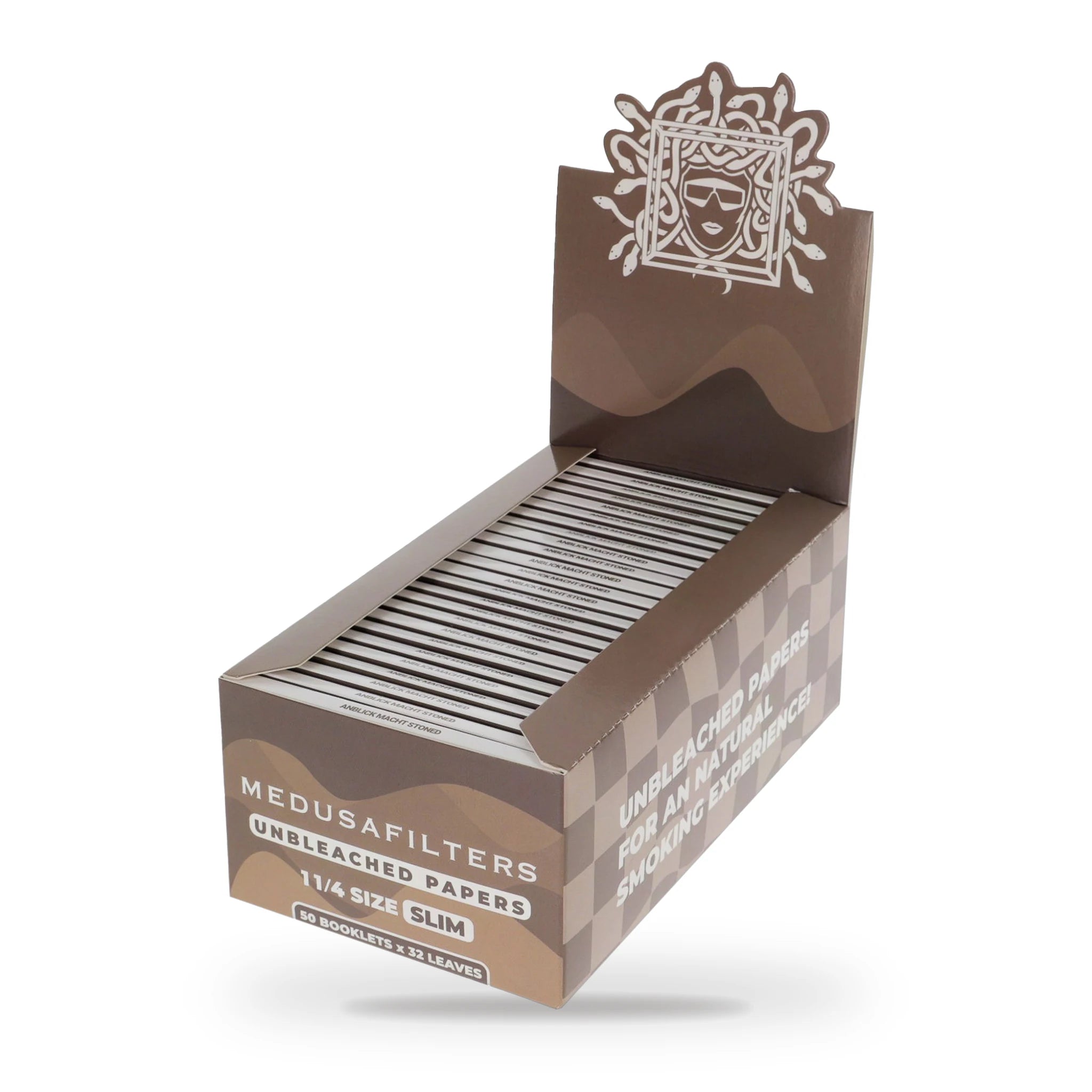 Medusafilters Shortpapers 50er Display Unbleached