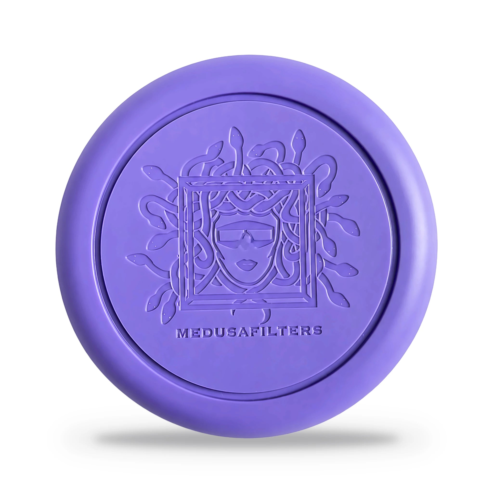 Medusafilters Green Pocket Violet – Aufbewahrungsdose, Deckel mit Medusa-Prägung